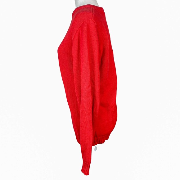 Mickey & Co Sweatshirt Sweater Vintage Crewneck Embroidered Red Disney - Picture 5 of 9